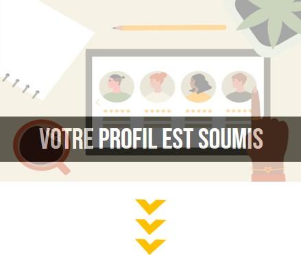 Votre profil est soumis 1